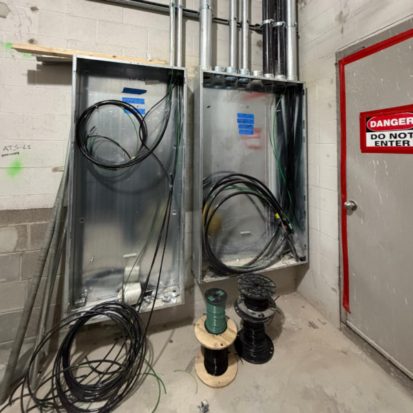 2nd floor BHCC construction photo electrical wiring