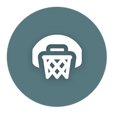 A basketball hoop icon