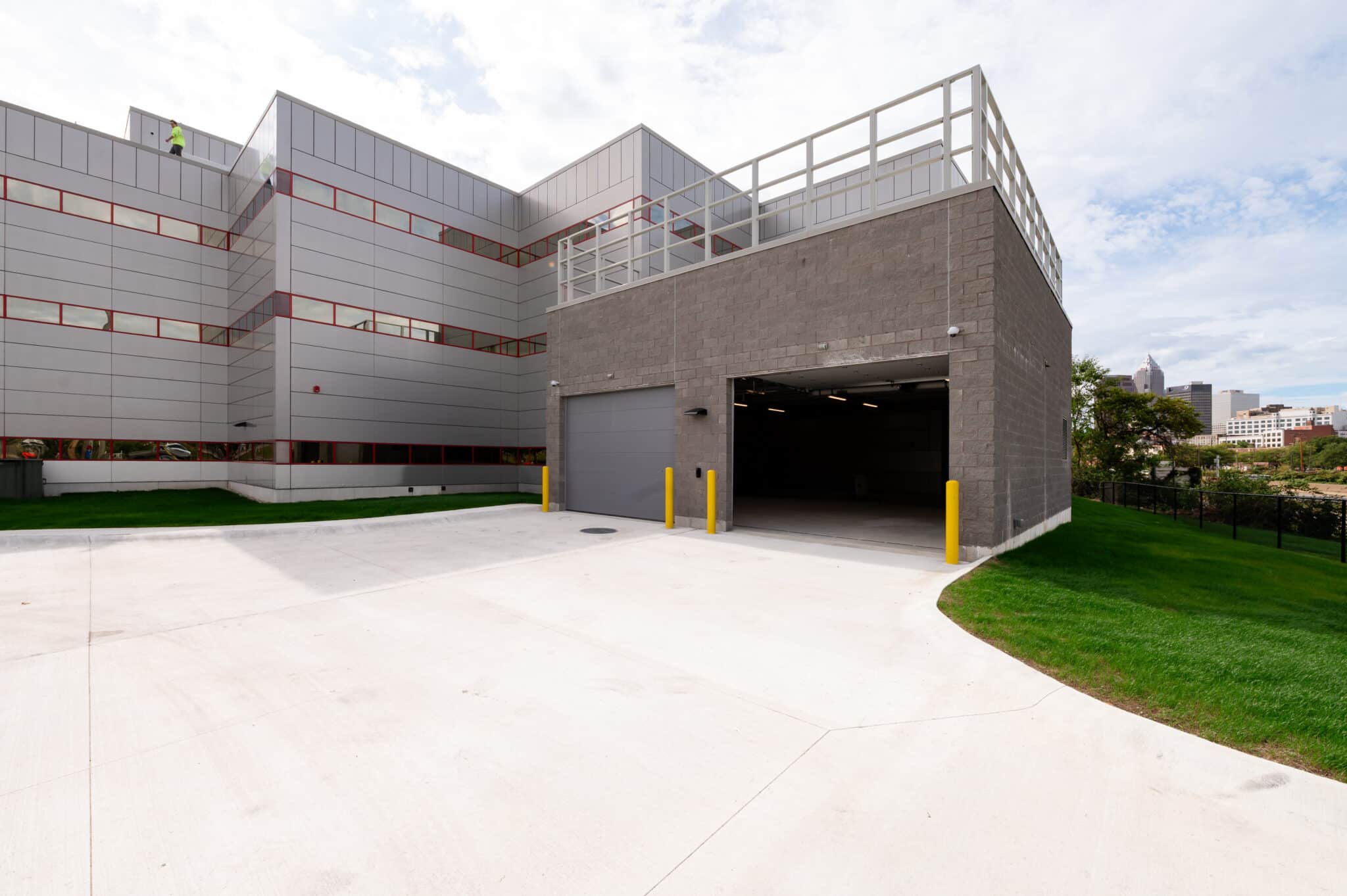 Entry to sally port from E. 22nd Street