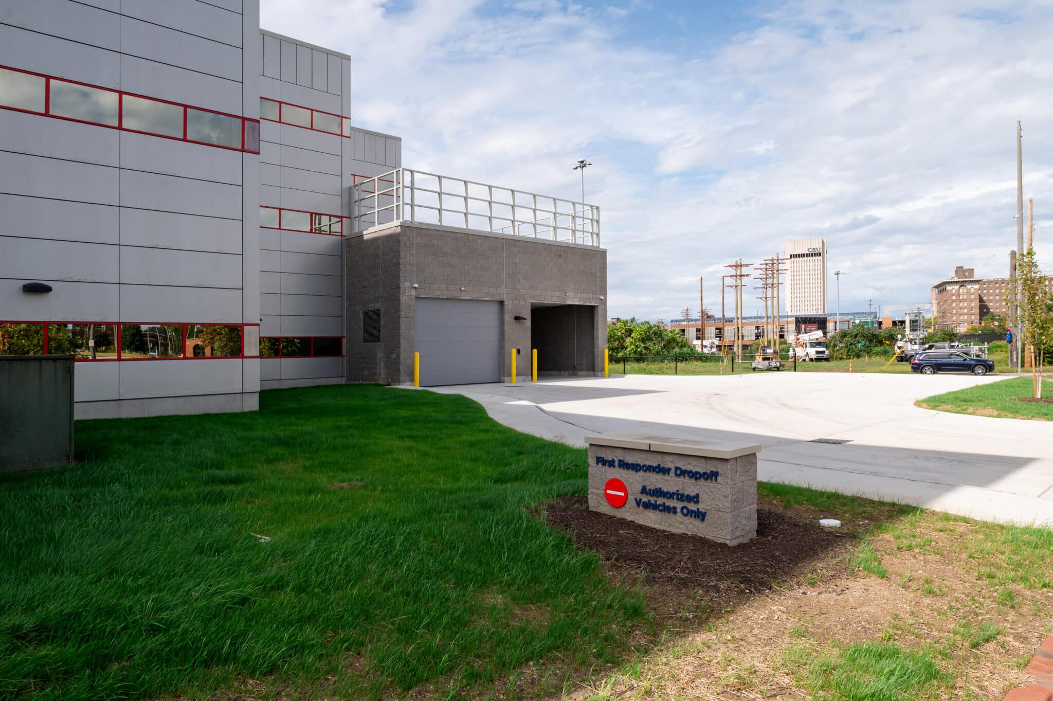 Entry to sally port from E. 22nd Street