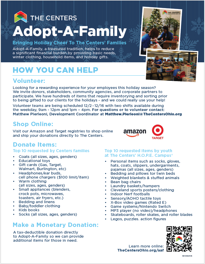 Adopt A Family Flyer