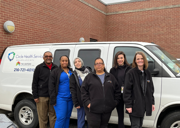 syringe exchange team with the van